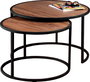 Hanah Home Mesas Nido Tambur - Walnut